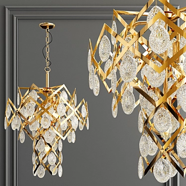 Elegant American Style Chandelier 3D model image 1 