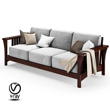 Classic Sofa 3D model image 1 