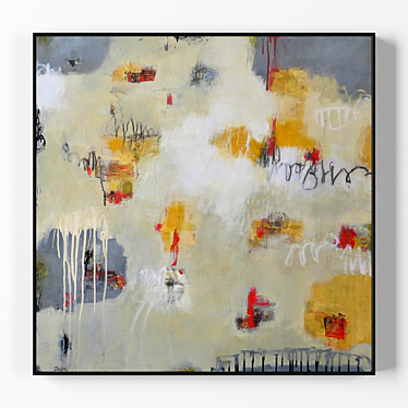 Modern Abstract Painting - Collection of 1 Frame 3D model image 1 