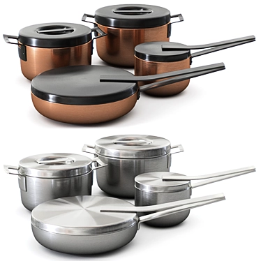 Sleek Serax Pietboon Cookware 3D model image 1 