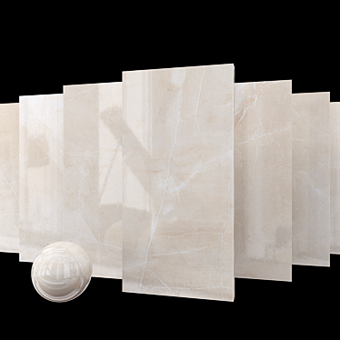 Lucca Ivory Marble Set: High-Definition Textures 3D model image 1 