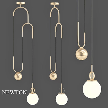 Newton 2013: V-Ray Render Design Lamp 3D model image 1 
