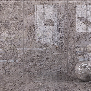 Elegant Moonstone Brown Wall Tiles 3D model image 1 