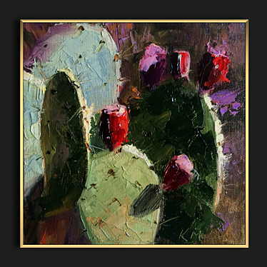 Prickly Pears Cactus Frames 3D model image 1 