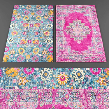 Luxurious Nourison Rugs Collection 3D model image 1 