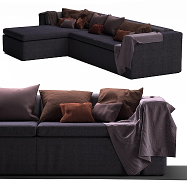 Contemporary Collins Sofa 3D model image 1 