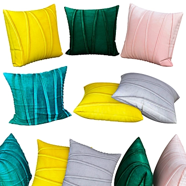 Luxury Sofa Pillows | Elegant Decor 3D model image 1 