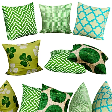 Cozy Chic Decorative Pillows 3D model image 1 