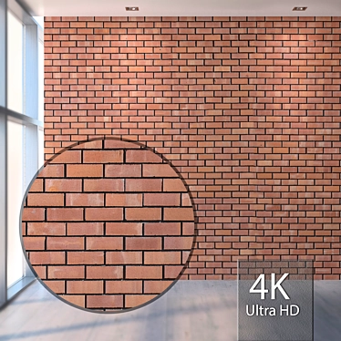 Title: High-Resolution Brick Texture 3D model image 1 