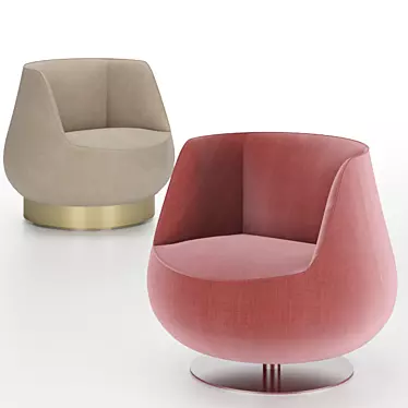 Sleek Magnum Armchair: Luxurious Comfort 3D model image 1 