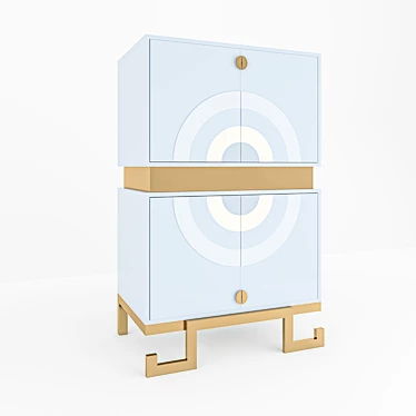 Elegant Josephine Console 3D model image 1 