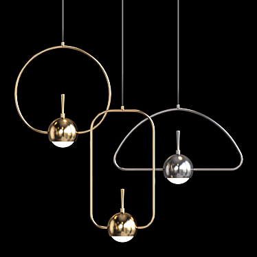 NUANCE Scandinavian Style Pendant Lamp 3D model image 1 