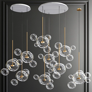 Elegant Glass Lighting: Giopato & Coombes Bolle 3D model image 1 