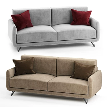 Modern Doimo Salotti Bristol Sofa 3D model image 1 