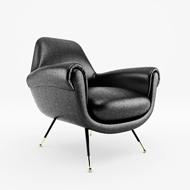 Minotti Albert & Ile Armchairs: Vintage Flair and Retro Chic 3D model image 1 