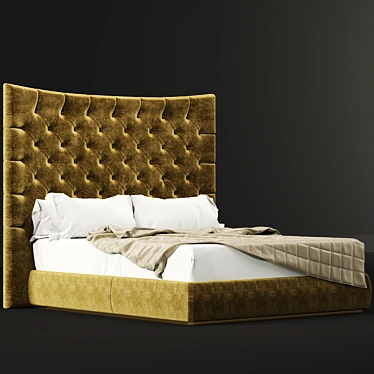 Classic Comfort Bed 3D model image 1 