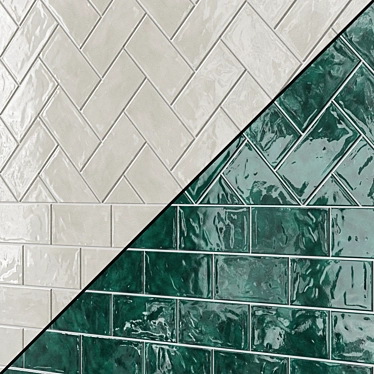 Tavella Subway Ceramic Tiles - 12 Colors 3D model image 1 