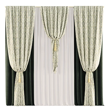 Revamped and Repolished Curtain 3D model image 1 