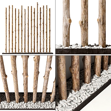 Decorative Branch Fundament - Thick Texture 3D model image 1 