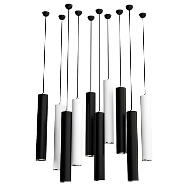 Elegant Skyline Art Print 3D model image 1 