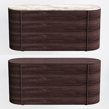 Sleek Poliform Onda Drawers 3D model image 1 