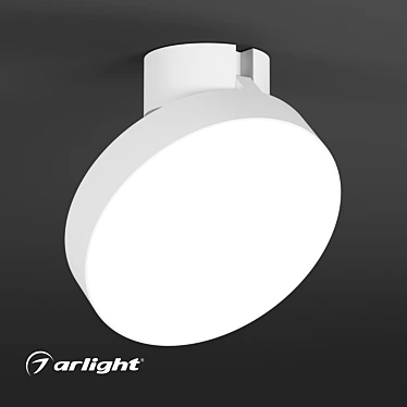 Adjustable Round Flap Lamp 3D model image 1 