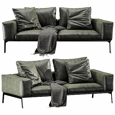 Sleek Flexform Lifesteel Sofa 3D model image 1 