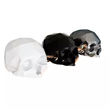 Skull Decor: Dark and Edgy Home Accent 3D model image 1 