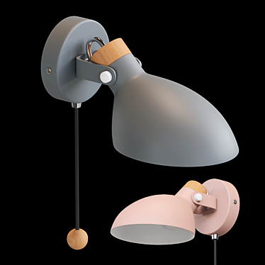 Modern Rotatable Wall Lamp 3D model image 1 