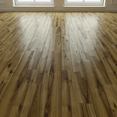 Natural Wood Laminate Parquet 3D model image 1 