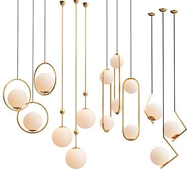 Modern Hanging Lamps Collection 3D model image 1 