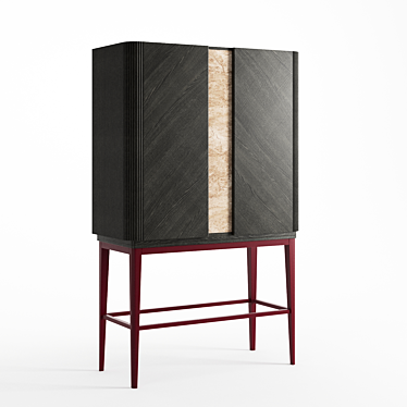 Briotti Wine Cabinet in Bella Color 3D model image 1 