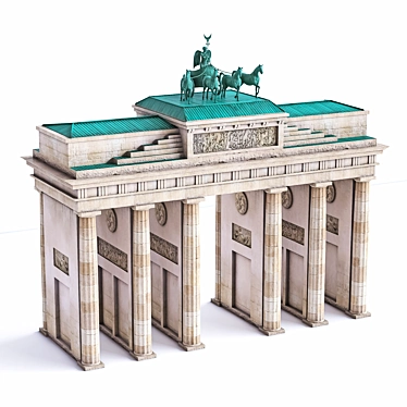 Berlin's Iconic Brandenburg Gate 3D model image 1 