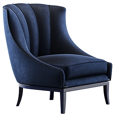 Elegant Heritage Armchair 3D model image 1 