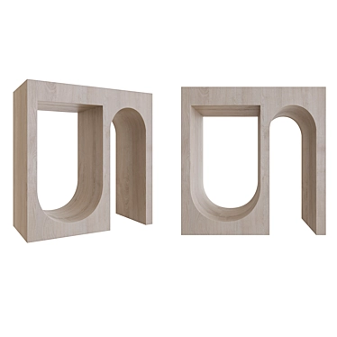 Elegant Roxbury Petite Console 3D model image 1 