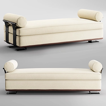 Sophisticated Crillon Daybed: Mattaliano's Stylish Addition 3D model image 1 