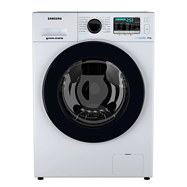 Samsung WW70J52E02W, Slim Washing Machine 3D model image 1 