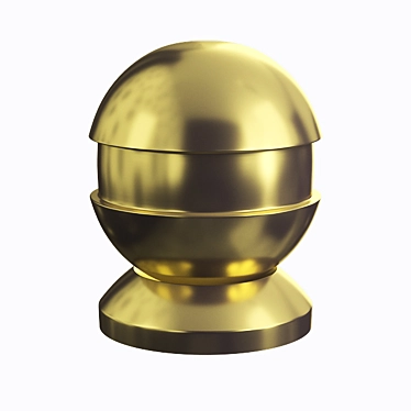 Shimmering Gold Gloss 3D model image 1 