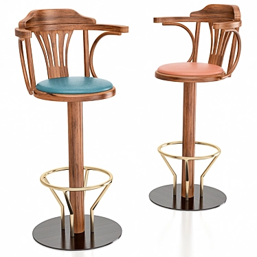 Elegant Swivel Chair-Forti Giorgio 3D model image 1 