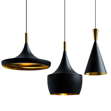 Modern Pendant Light Set 3D model image 1 