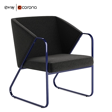 Modern LYFT Lounge Chair: Sleek Design, Superior Comfort 3D model image 1 