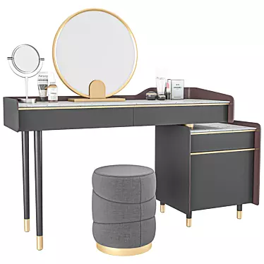 Elegant Vanity Table: Sleek Design & Maximum Functionality 3D model image 1 
