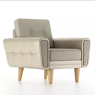 Modern Comfort: Harvey Armchair 3D model image 1 