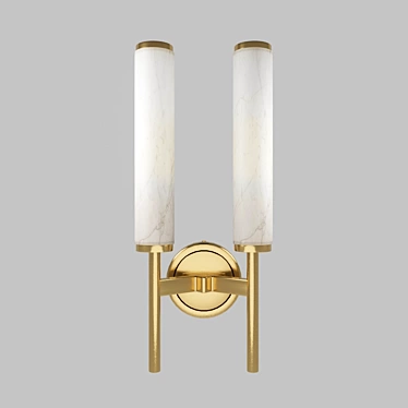 Madisson Modern Brass Pendant 3D model image 1 