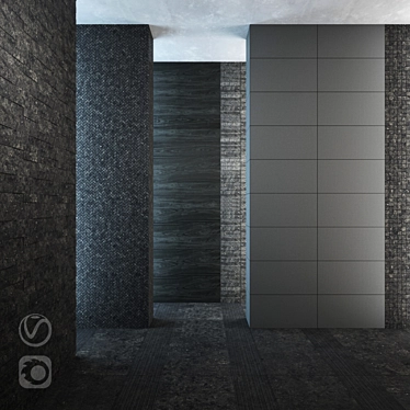 Italon Black Stone Room Collection 3D model image 1 