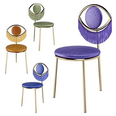 Luxurious Wink Chair | Elegant, Unusual Design 3D model image 1 