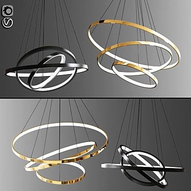 Laluno Ring Lord Lamp - Illuminate Your Space 3D model image 1 