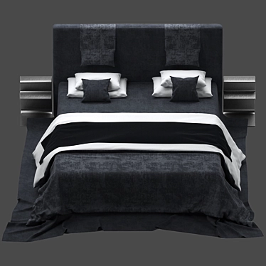 Elegant Minotti Bed: Stylish and Versatile 3D model image 1 