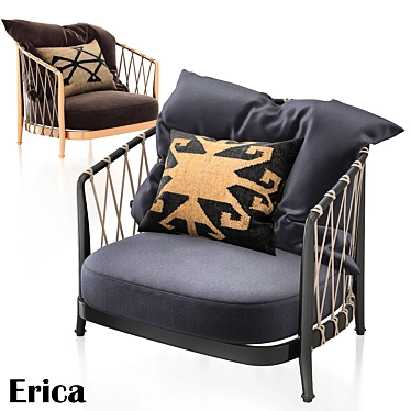 Elegant Erica Armchair: Modern Comfort 3D model image 1 