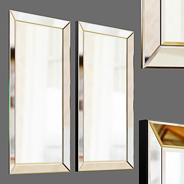 Reflective Elegance: Vinsan Mirror 3D model image 1 